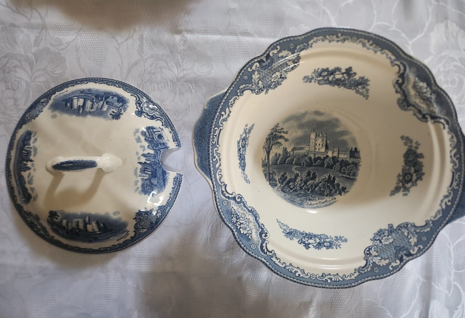 Servizio per 12 porcellana inglese Johnson Bros, Old Britain Castle