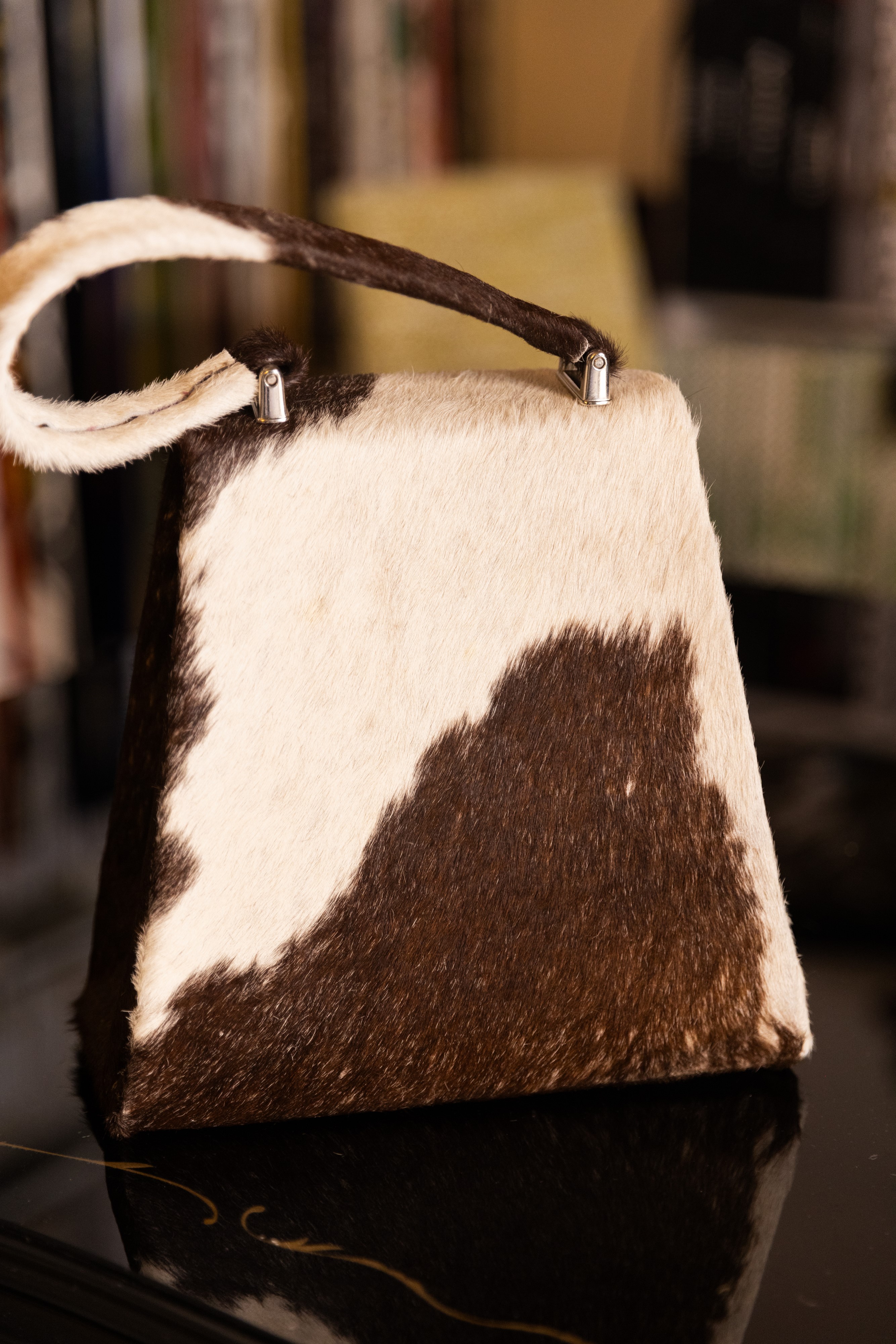 Borsa Lavi Bags realizzata a mano in tessuto cavallino