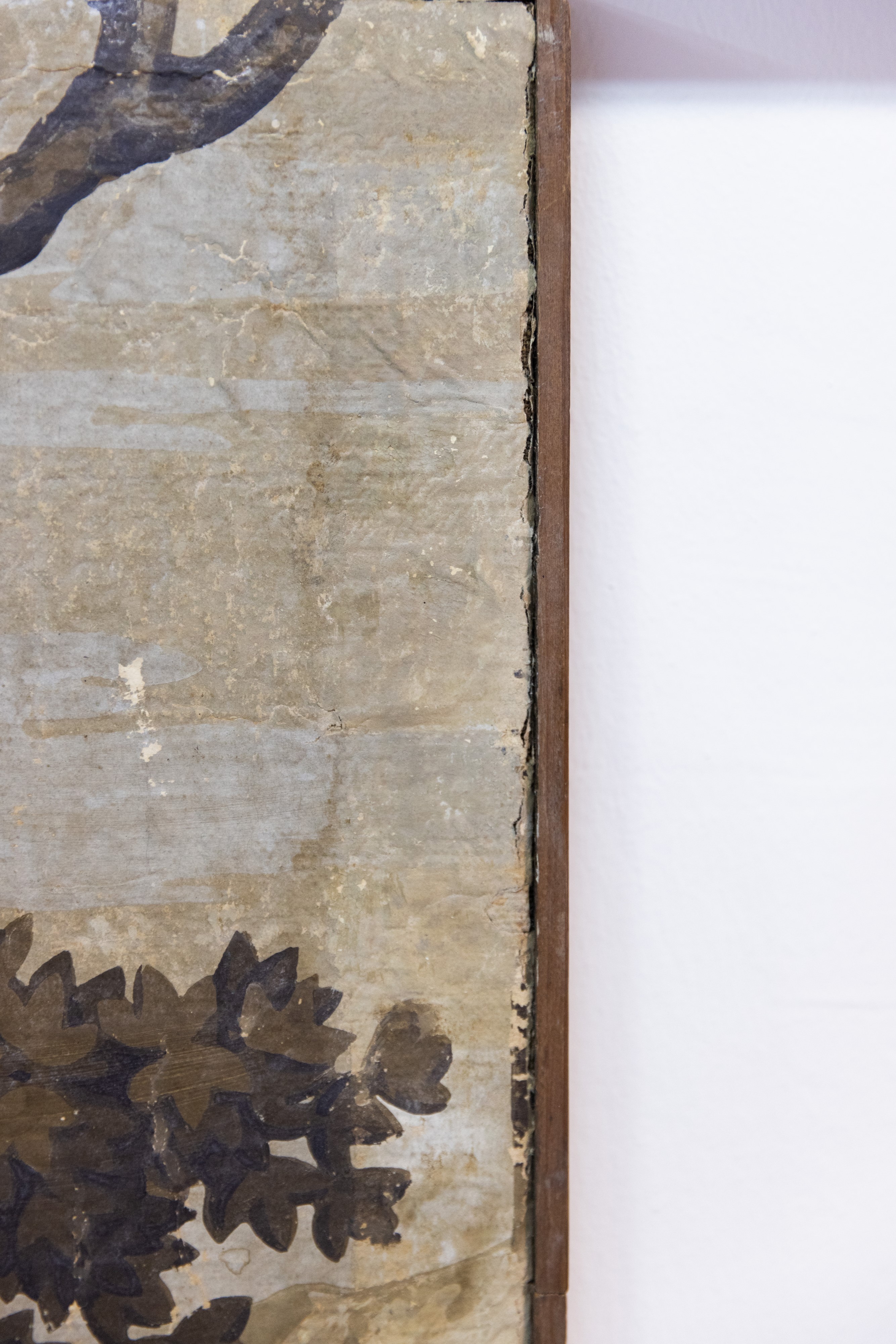 Grisaglia raffigurante paesaggio con personaggi e armenti