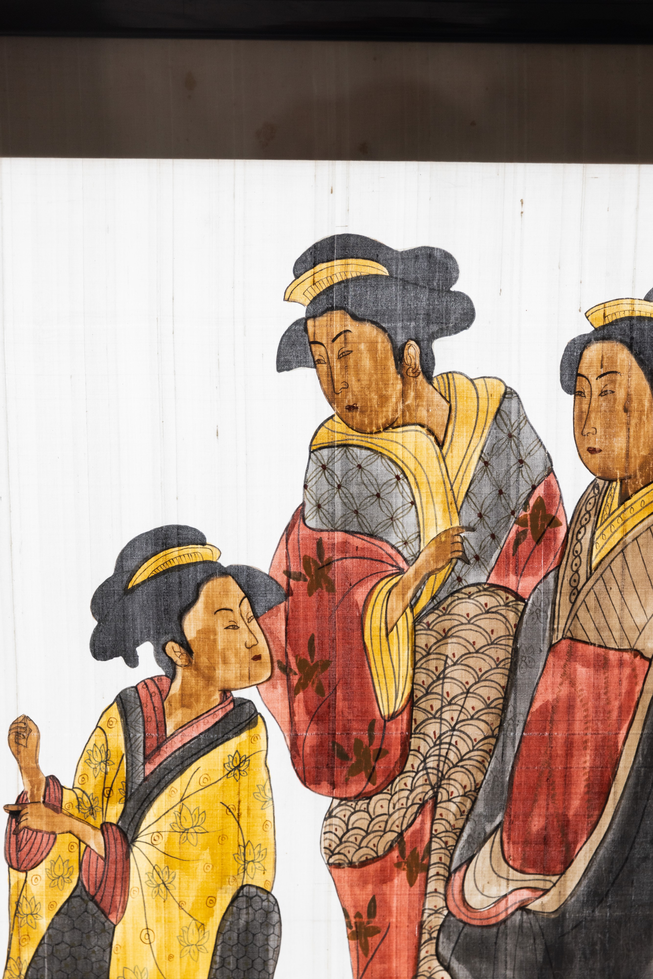 Dipinto giapponese su seta, primi del '900