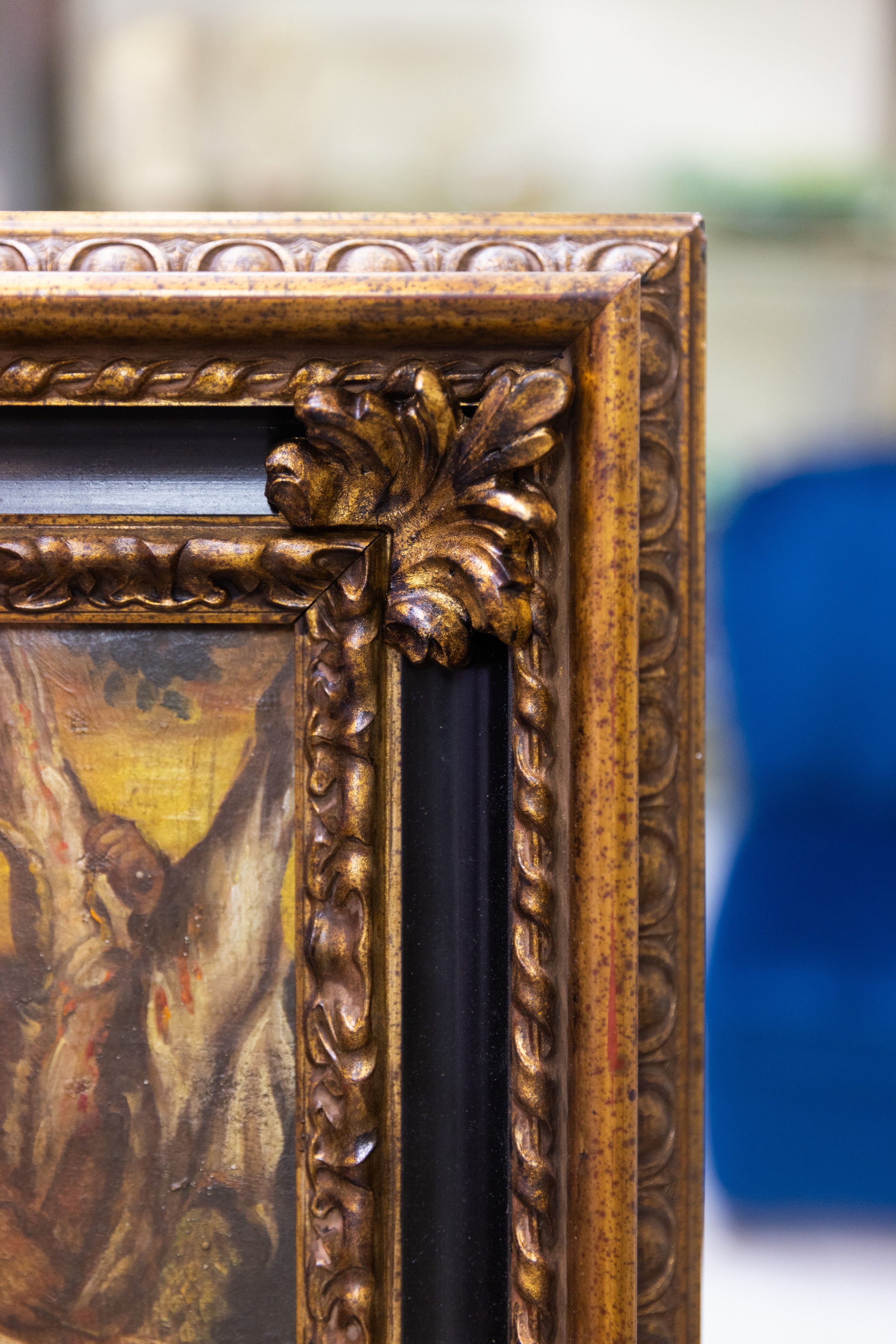 N. 2 quadri di scuola fiamminga con scene d'interni