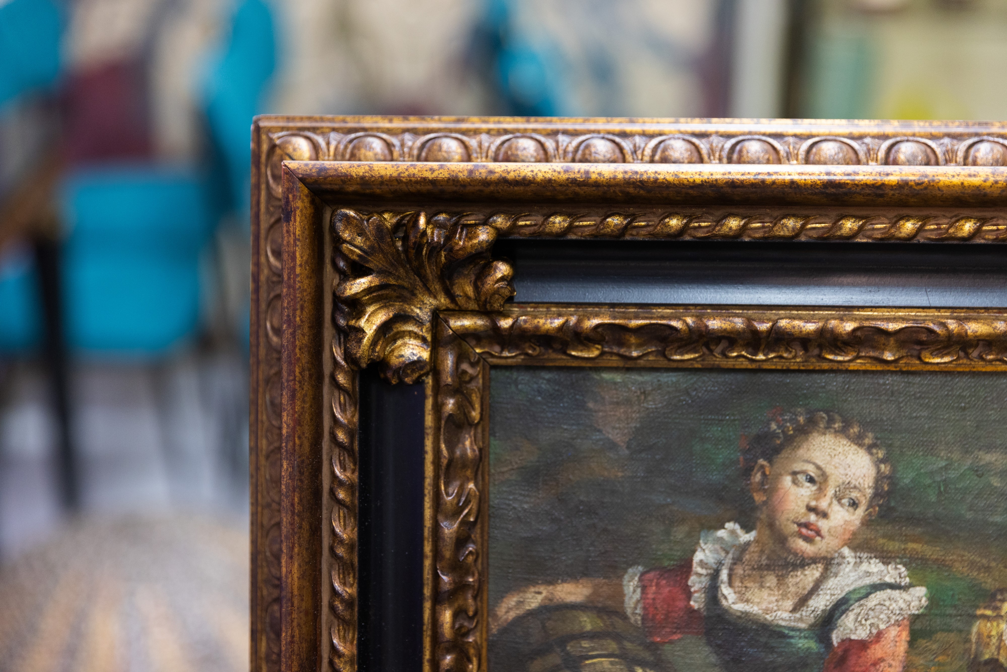 N. 2 quadri di scuola fiamminga con scene d'interni