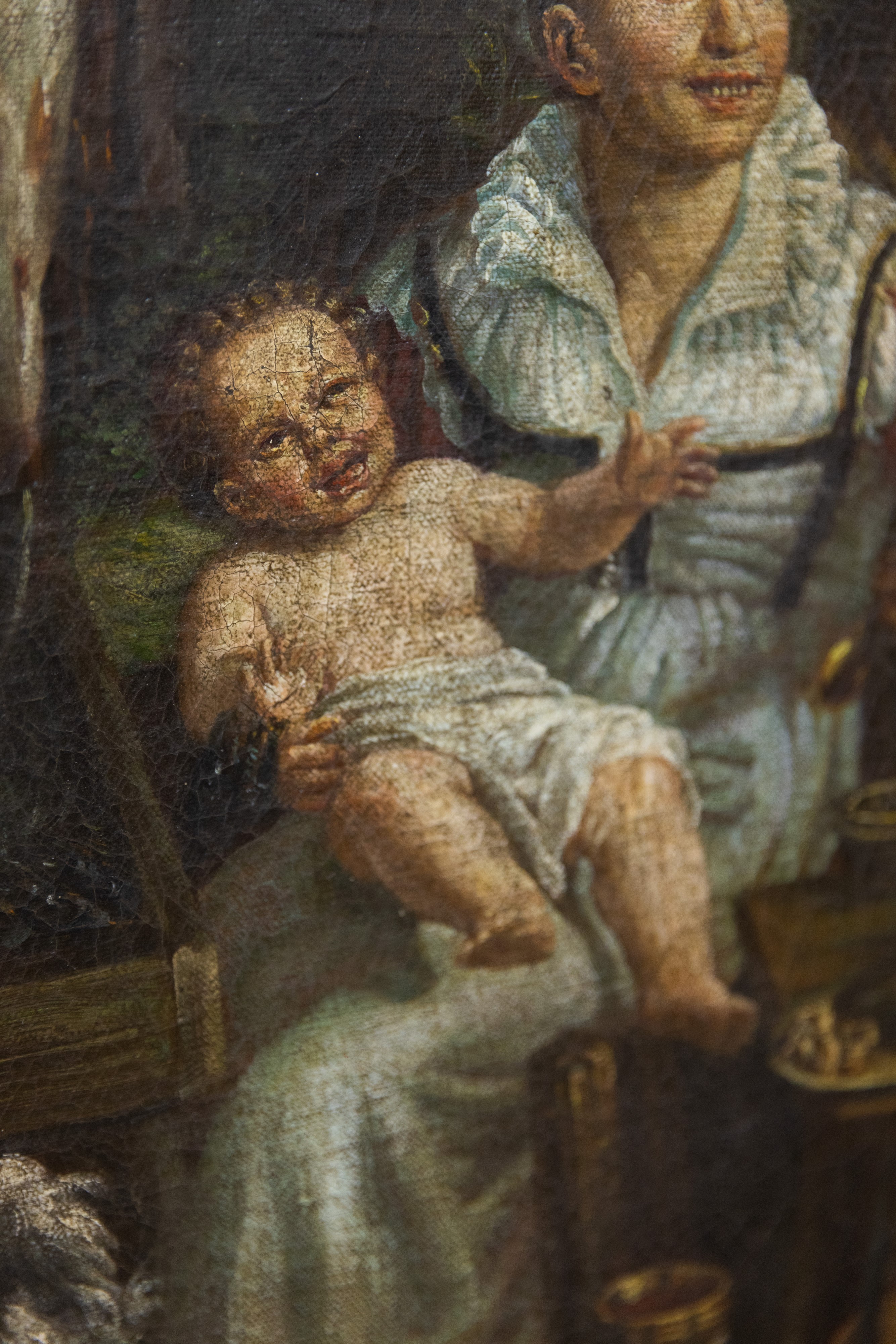 N. 2 quadri di scuola fiamminga con scene d'interni