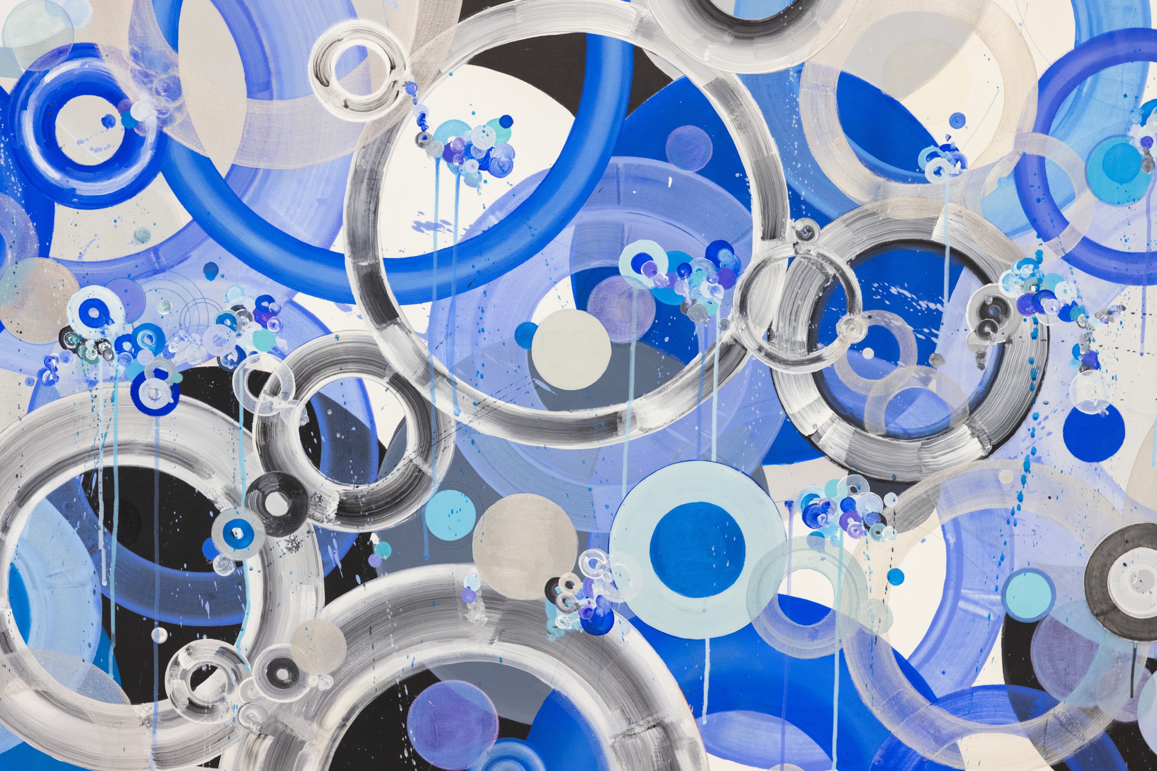 Composizione con i toni del blu