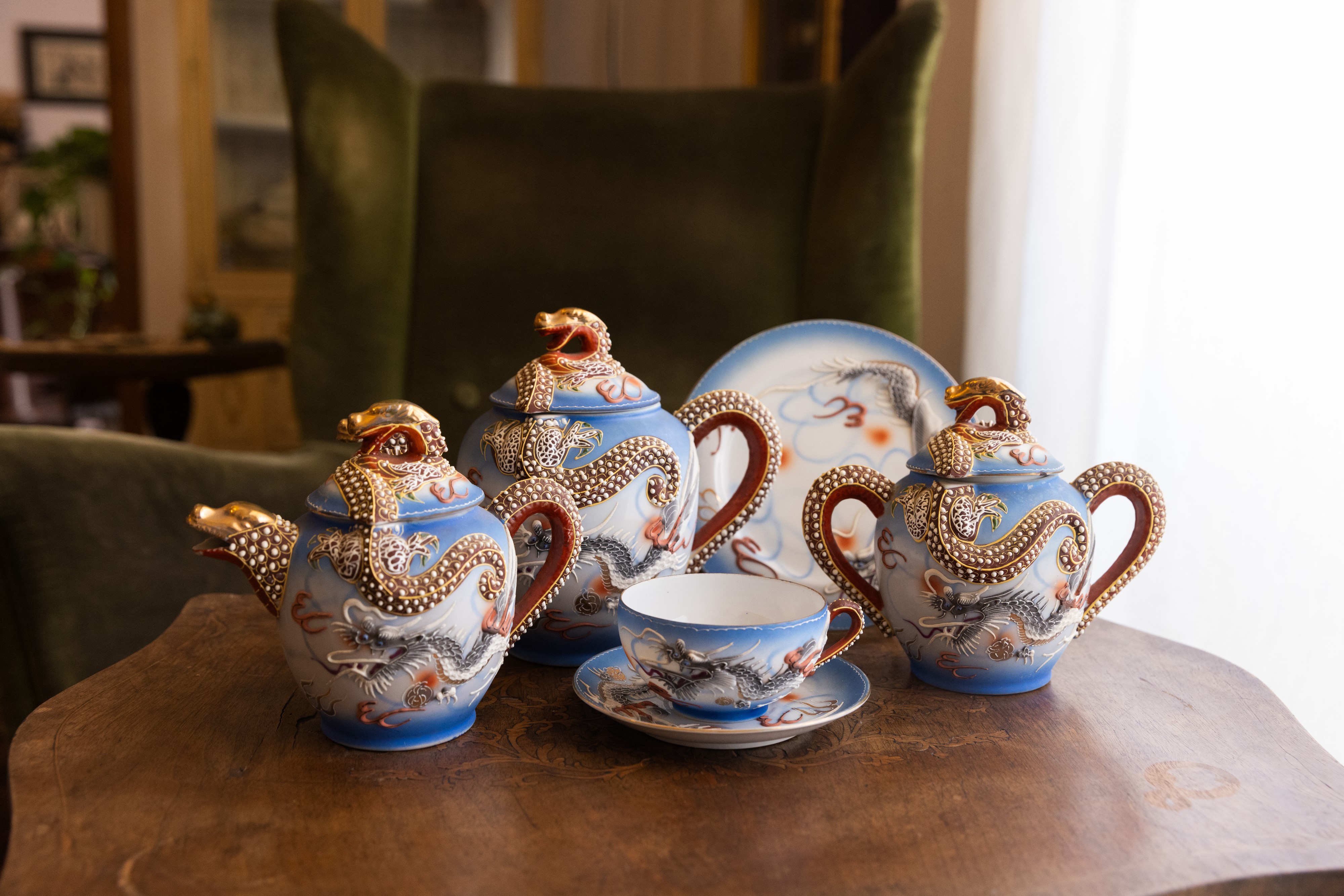 Servizio per 6 in porcellana cinese Dainan