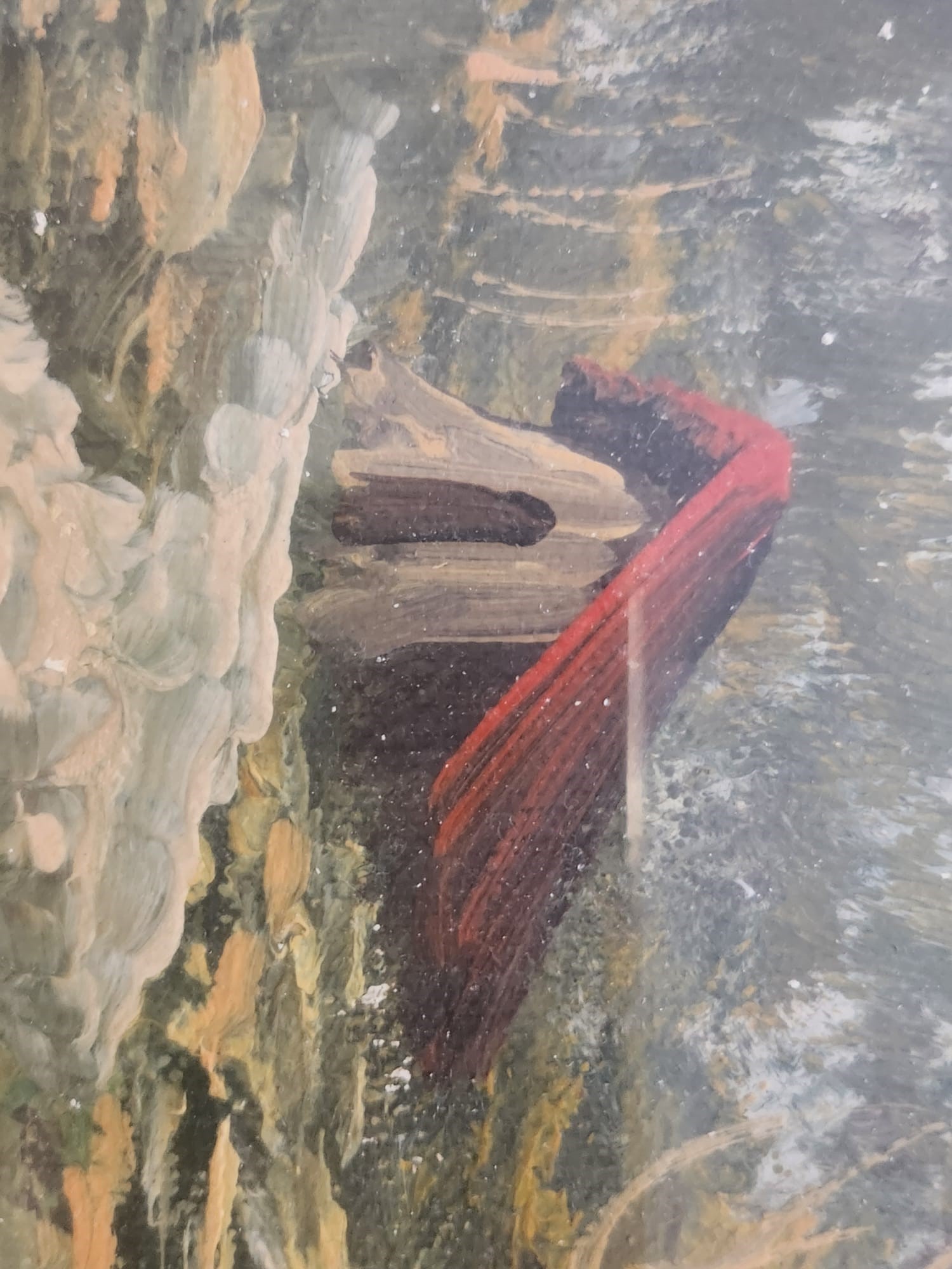 Paesaggio campestre con alberi e casa