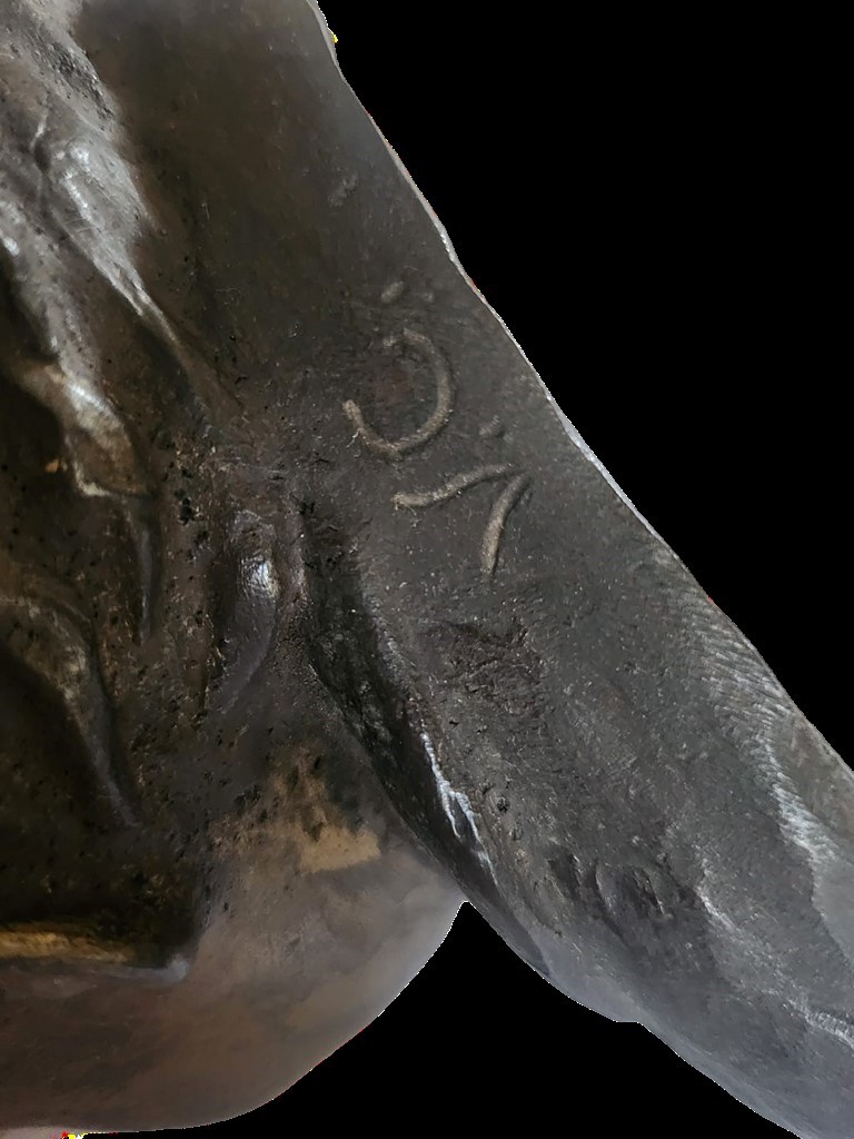 Busto in bronzo raffigurante ragazzo