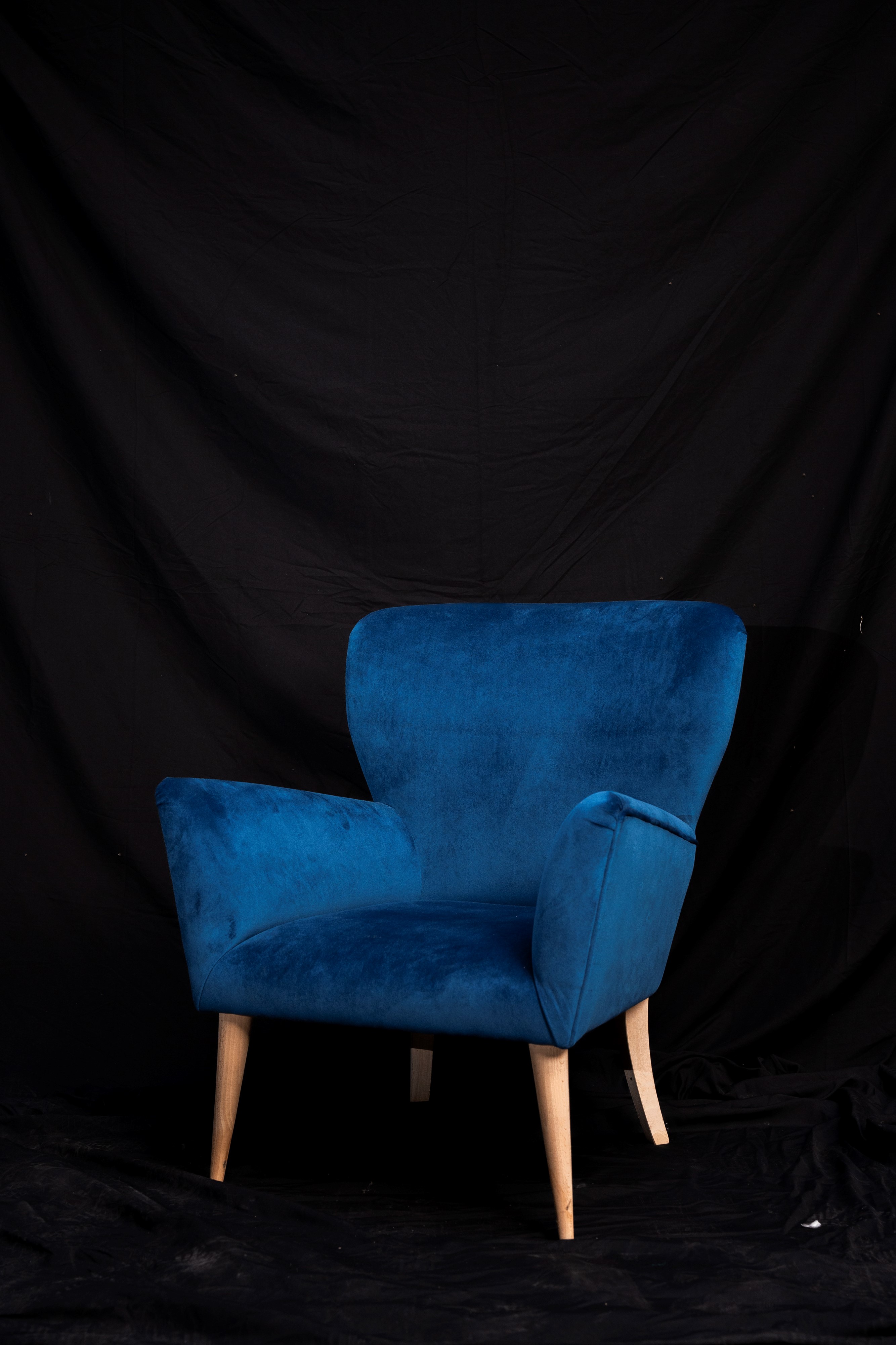 Coppia di poltroncine blu