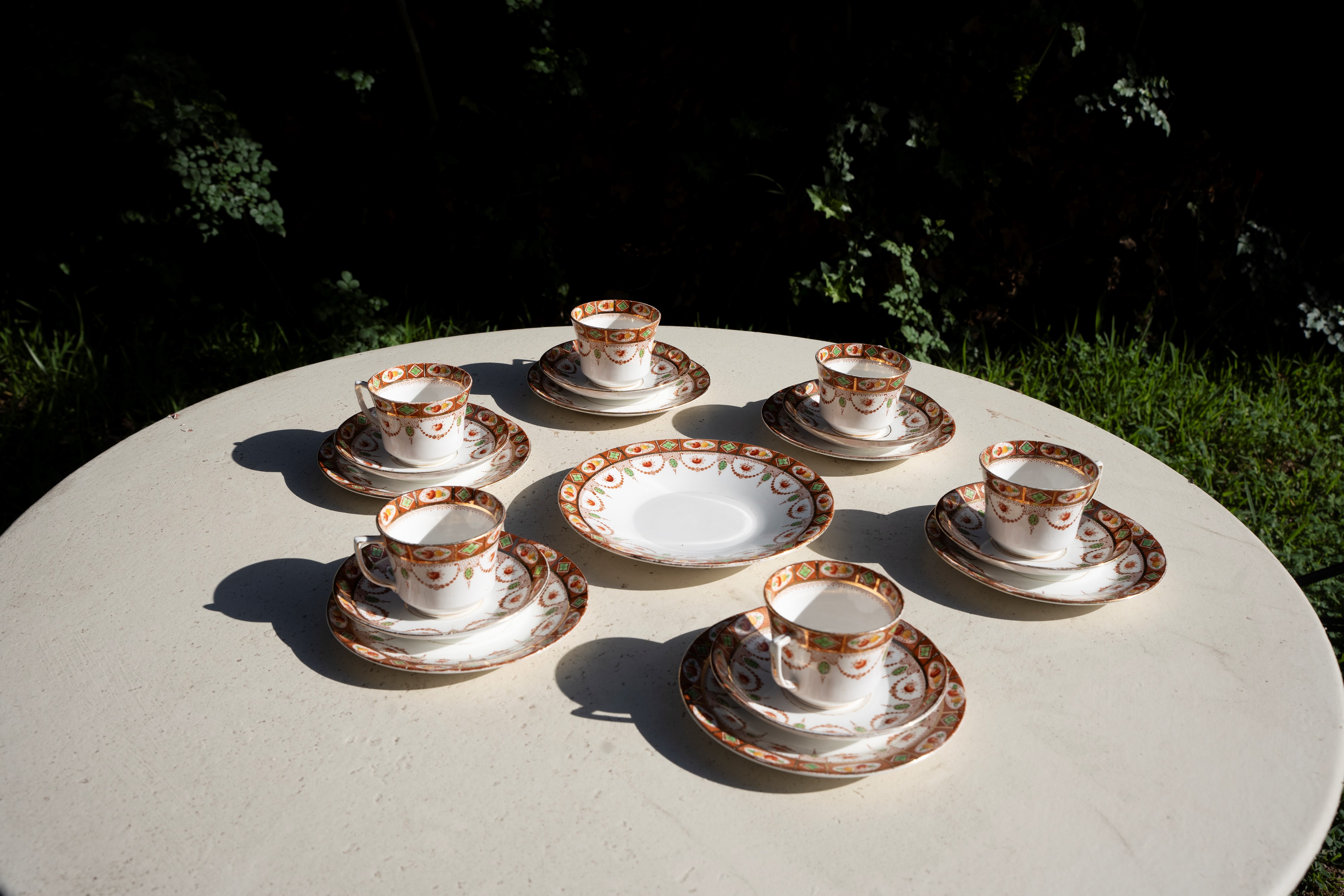 Set inglese da thè per 6