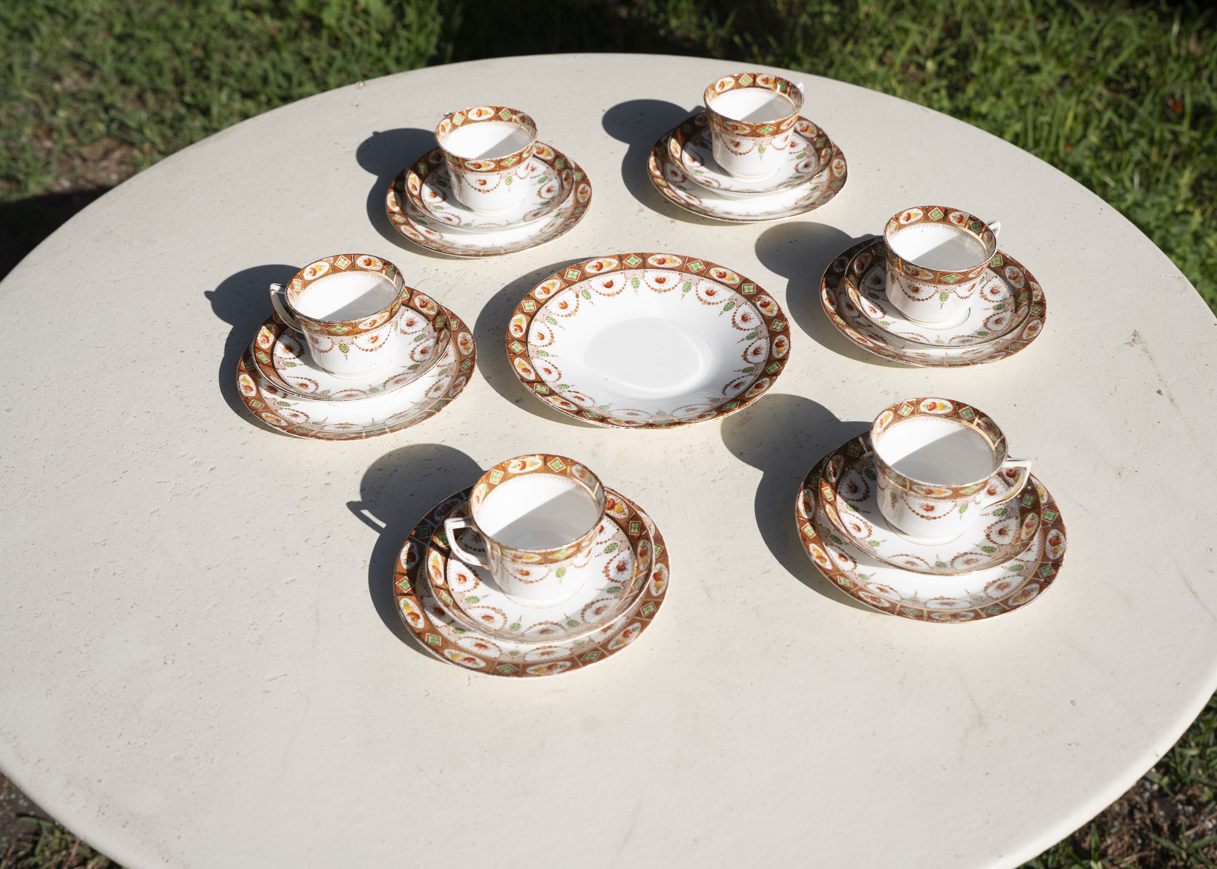 Set inglese da thè per 6