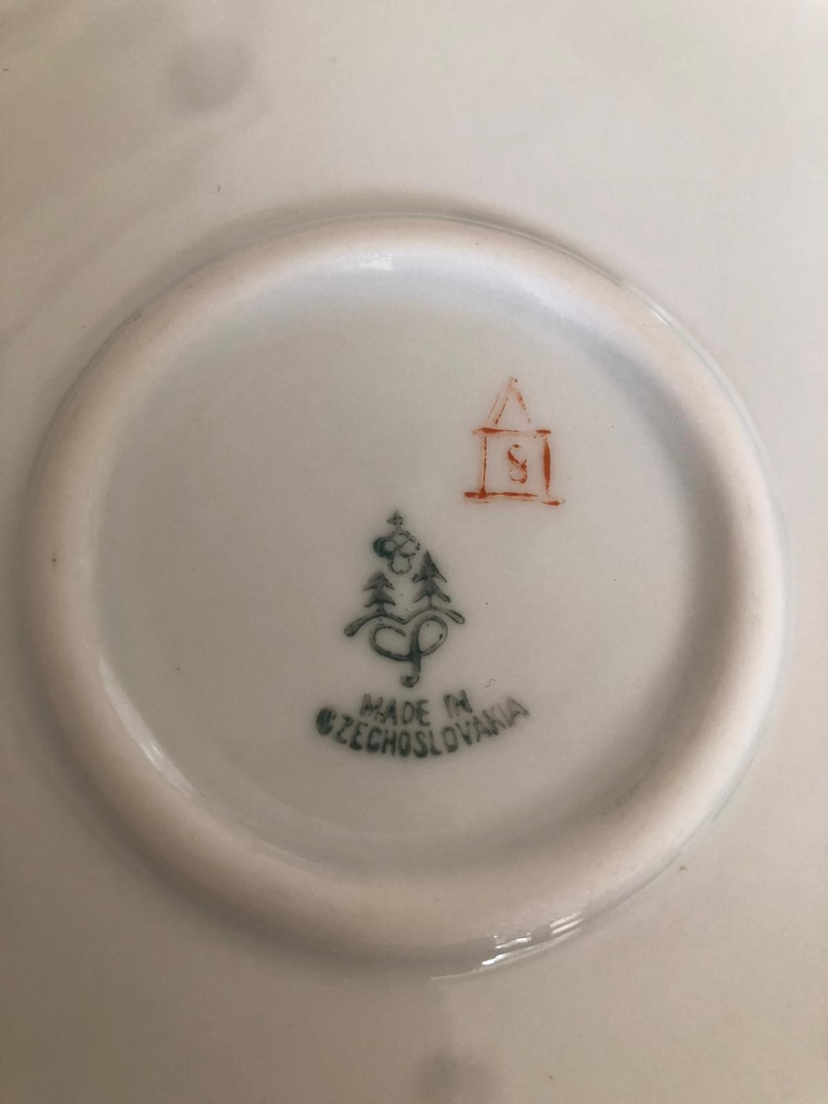 Servizio da 12 in porcellana cecoslovacca