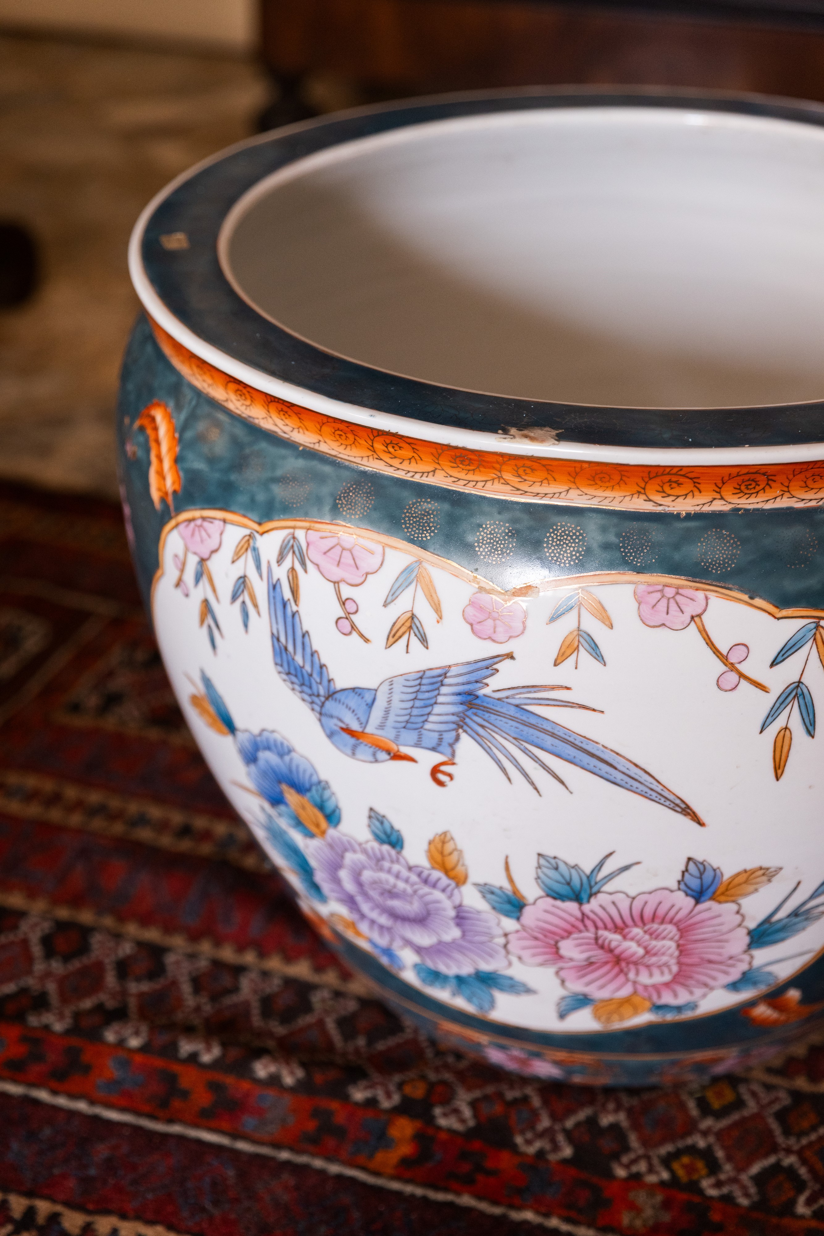 Cache-pot con scene orientali